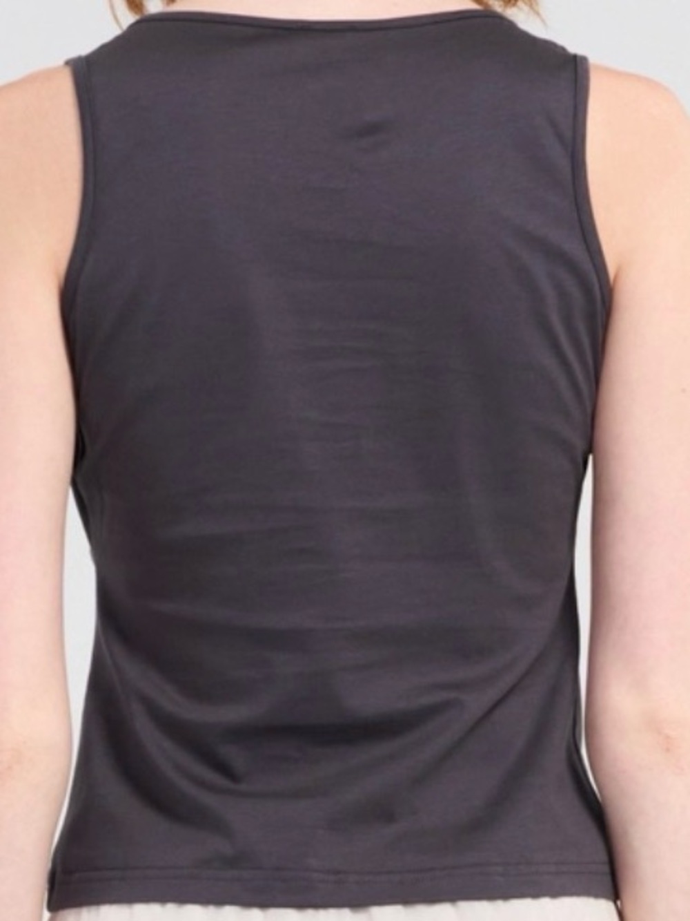 Geel Jameson Top cotton drape neck in Charcoal S - Picture 2 of 8